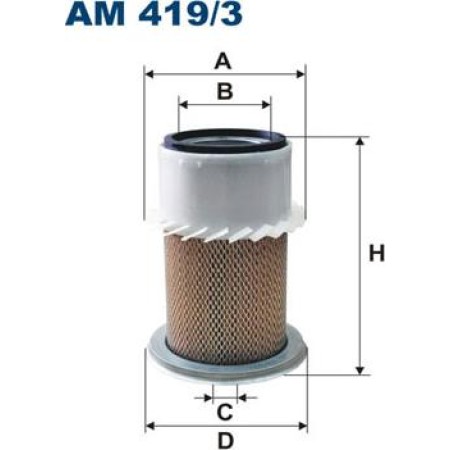 Hengst Filter E1864L - Air Filter, engine