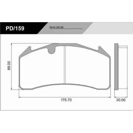 Textar 2913606 - Brake Pad Set, disc brake