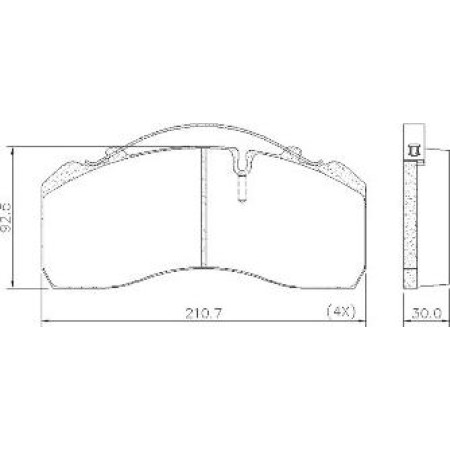 SBP 07-P29095 - Brake Pad Set, disc brake