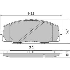 ABE C12048ABE - Bremsbelagsatz, Scheibenbremse pentru TOYOTA HIACE IV Van (1989–2012)