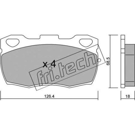 ABE C1I006ABE - Brake Pad Set, disc brake pentru LAND ROVER DEFENDER Cabrio (1990–2016)