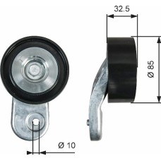 GATES T36643 - Galoppino / Guidacinghia, Cinghia Poly-V