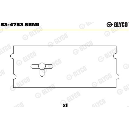 Glyco 53-4753 SEMI - Camshaft Bushes