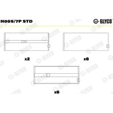 Glyco H005/7P STD - Kurbelwellenlager