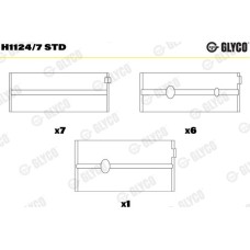 Glyco H1124/7 STD - Kurbelwellenlager