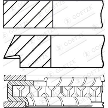 Goetze 08-142200-00 - Piston Ring Kit