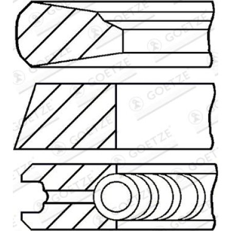 Goetze 08-109200-00 - Piston Ring Kit