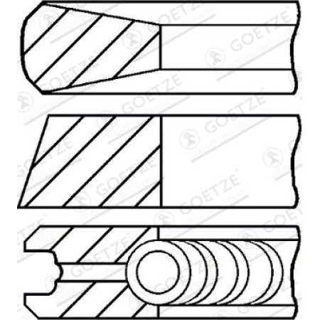 Goetze 08-136500-30 - Piston Ring Kit