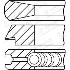 Goetze 08-114400-45 - Kit fasce elastiche