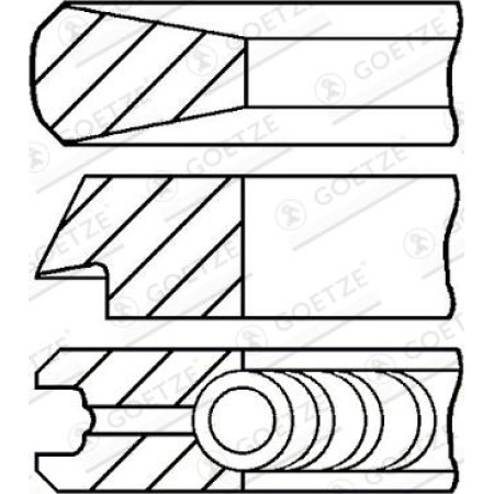 Goetze 08-114400-45 - Piston Ring Kit