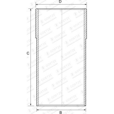 Goetze 14-710020-00 - Cylinder Sleeve