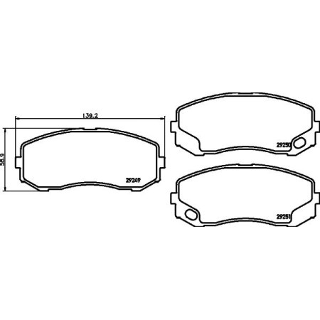 Textar 2924901 - Brake Pad Set, disc brake
