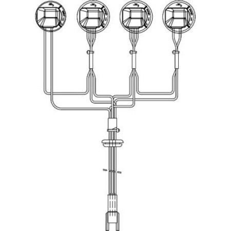 HELLA 8KA 155 372-001 - Harness, headlight