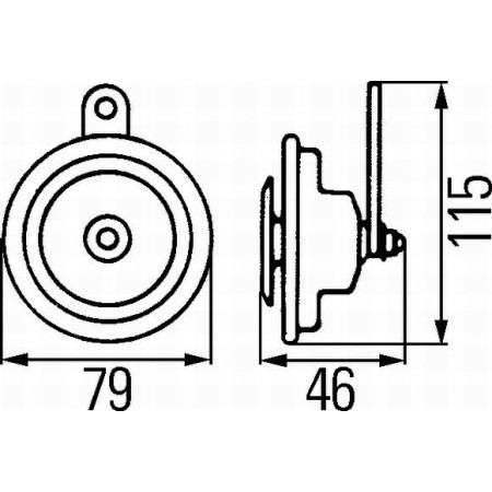 HELLA 3AL 007 425-791 - Air Horn