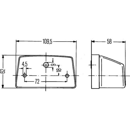 HELLA 2KA 003 389-211 - Licence Plate Light