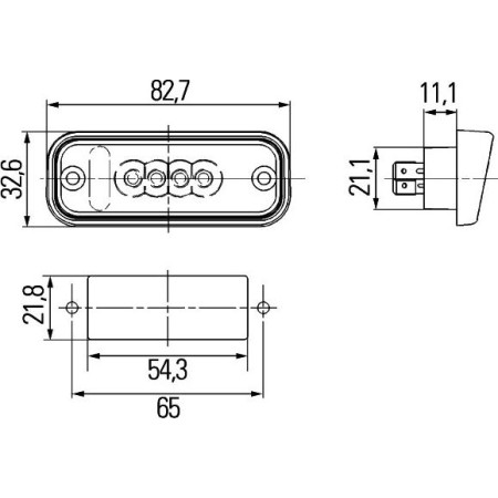 HELLA 2KA 010 278-627 - Licence Plate Light