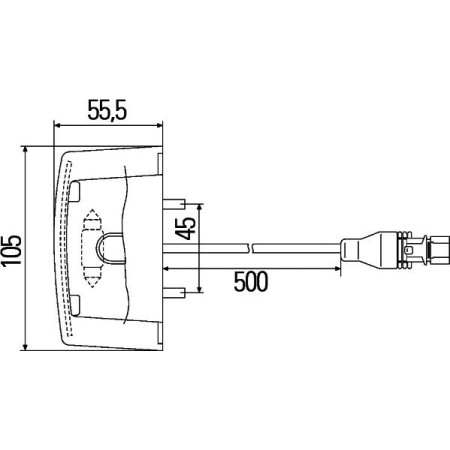 HELLA 2KA 340 828-001 - Licence Plate Light