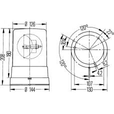 HELLA 2RL 006 295-111 - Luz de identificación omnidireccional