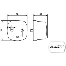 HELLA 2TM 357 012-011 - Luz trasera