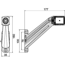 HELLA 2XS 011 744-051 - Luz de gálibo