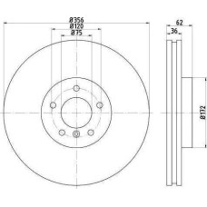 ABE C3B039ABE - Brake Disc pentru BMW X5 (2000–2006)