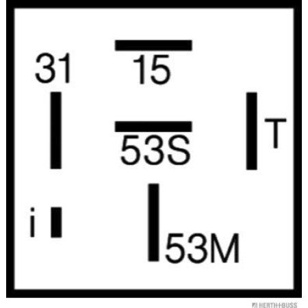 Herth+Buss Elparts 75614013 - Relay, wipe / wash interval