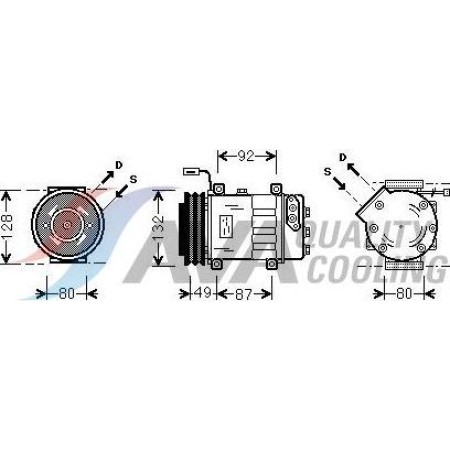 HIGHWAY AUTOMOTIVE 45045002 - Compressor, air conditioning