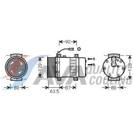 HIGHWAY AUTOMOTIVE 45041006 - Compressor, air conditioning