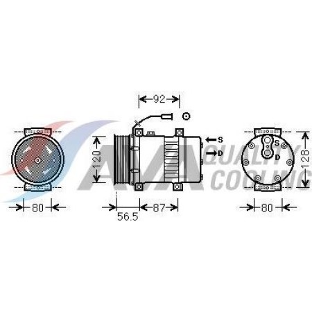 HIGHWAY AUTOMOTIVE 45057006 - Compressor, air conditioning