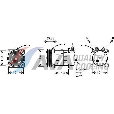 HIGHWAY AUTOMOTIVE 45057001 - Compressor, air conditioning