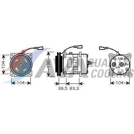 HIGHWAY AUTOMOTIVE 45021001 - Compressor, air conditioning
