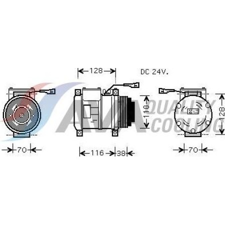 HIGHWAY AUTOMOTIVE 45021002 - Compressor, air conditioning