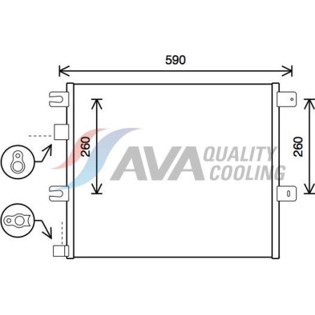 HIGHWAY AUTOMOTIVE 40041012 - Condenser, air conditioning