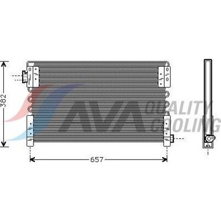 HIGHWAY AUTOMOTIVE 40057003 - Condenser, air conditioning
