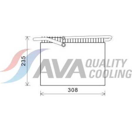 HIGHWAY AUTOMOTIVE 41057002 - Evaporator, air conditioning