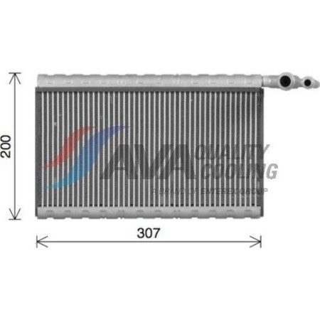 HIGHWAY AUTOMOTIVE 41011004 - Evaporator, air conditioning