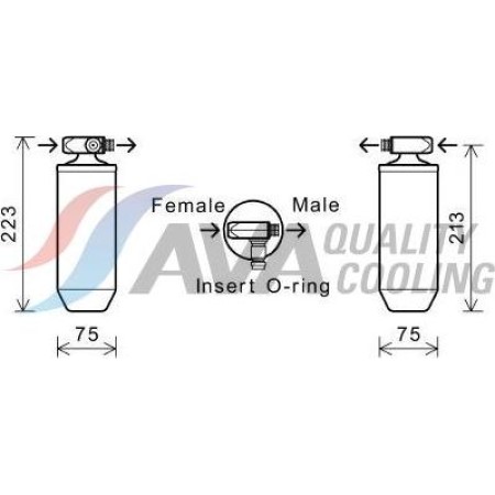 HIGHWAY AUTOMOTIVE 42057001 - Dryer, air conditioning