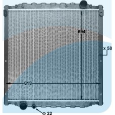 HIGHWAY AUTOMOTIVE 10031004 - Radiatore, Raffreddamento motore