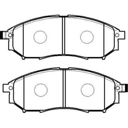 ABE C11078ABE - Brake Pad Set, disc brake pentru NISSAN NP300 NAVARA (2004–prezent)