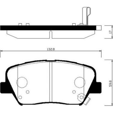 ABE C10529ABE - Brake Pad Set, disc brake pentru HYUNDAI VELOSTER (2011–2017)