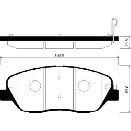 ABE C10521ABE - Brake Pad Set, disc brake pentru HYUNDAI SANTA FÉ II SUV Van (2005–2015)