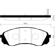 ABE C10327ABE - Kit de plaquettes de frein, frein à disque pentru TOYOTA PROACE VERSO Bus (2016–prezent)