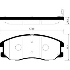 ABE C10020ABE - Kit de plaquettes de frein, frein à disque pentru DAEWOO WINSTORM (2006–prezent)