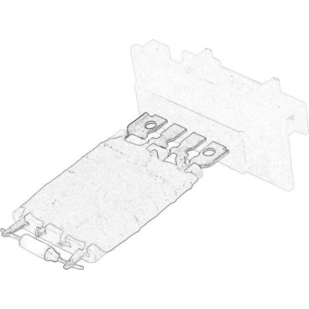 IVECO 504089760 - Resistor, interior blower