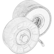 IVECO 504086948 - Tensor de correa, correa poli V