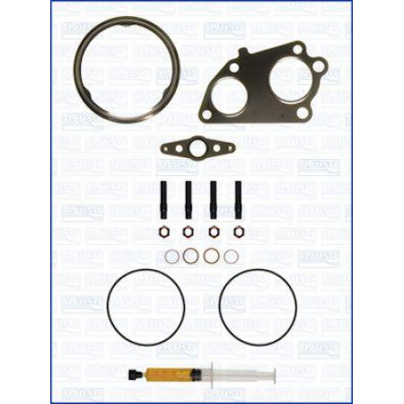 Ensemble de montage. turbocompresseur Kit de montage turbocompresseur avec joints BMW 3 E90 3 E91 3 E92 5 E60 5 E61 6 E63 6 E64 X3 E83 X5 BMW 6 - II (E63), Compartiment, 09.2003 - 12.2010 Ajusa JTC11941
