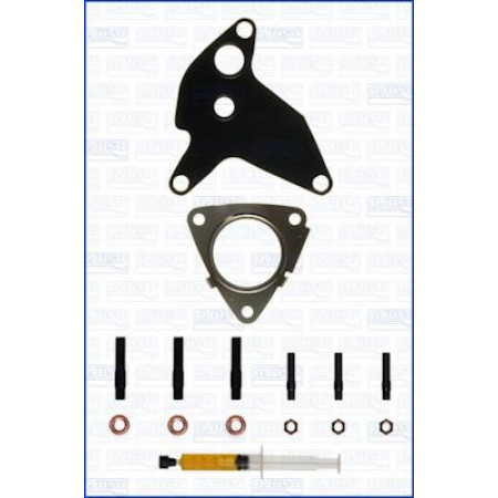 Ensemble de montage. turbocompresseur Kit de montage turbocompresseur avec joints VW CALIFORNIA T5 CAMPER MULTIVAN V TOUAREG TRANSPORTER V VW TRANSPORTER V (7HB, 7HJ, 7EB, 7EJ, 7EF, 7EG, 7HF, 7EC), Bus, 04.2003 - 08.2015 Ajusa JTC11552