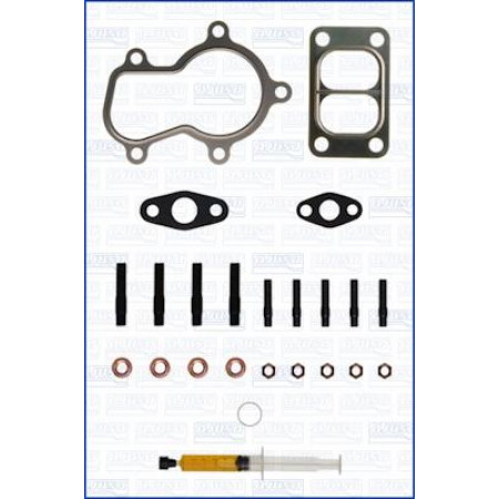 Montageset. Turbolader Turbolader-Bausatz mit Dichtungen IVECO EUROCARGO I-III MAGIRUS 5.9D 09.00- IVECO Euro I-III (EUROCARGO / ZCFA), Cargo, 01.1991 - 09.2015 Ajusa JTC11279
