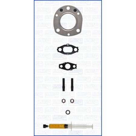 Conjunto de montaje. turbocompresor Kit de montaje turbocompresor con juntas MERCEDES A W176 B SPORTS TOURER W246 W242 CLA C117 GLA X MERCEDES-BENZ CLA (C117), Compartimiento, 01.2013 - 03.2019 Ajusa JTC11782