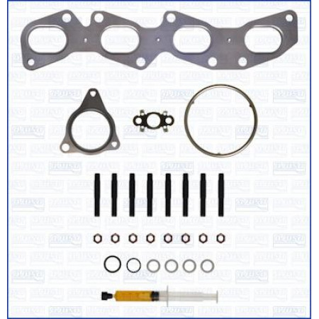 Conjunto de montaje. turbocompresor Kit de montaje turbocompresor con juntas ALFA ROMEO 159 BRERA SPIDER LANCIA DELTA III 1.8 01.09-0 ALFA ROMEO SPIDER (939_), Sabrioleta, 03.2006 - 03.2011 Ajusa JTC11777